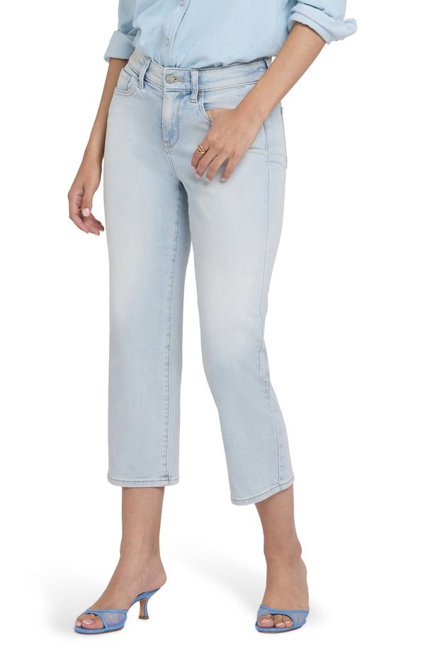 エヌワイディージェイ レディース ボトムス カジュアルパンツ ストレート ジーンズ NYDJ Piper Crop Relaxed Straight Leg Jeans Desert Shoreline