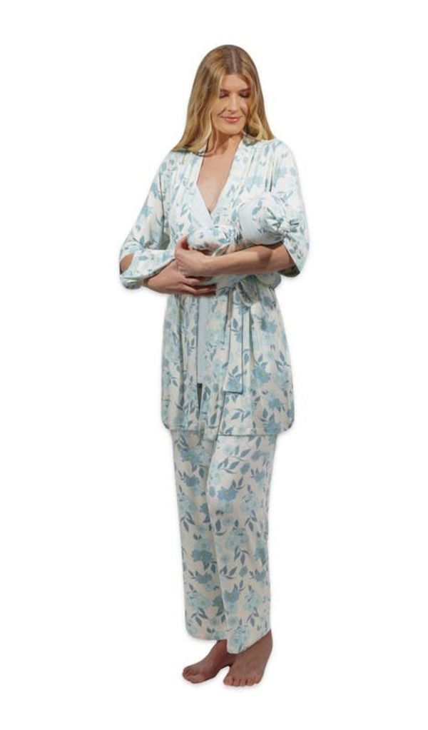 エヴァリーグレー レディース アンダーウェア ナイトウェア マタニティ Everly Grey Analise During After 5Piece MaternityNursing Sleep Set for Mom Baby Periwinkle エヴァリーグレー レディース アンダーウェア ナイトウェア マタニティ Everly Grey Analise During After 5Piece MaternityNursing Sleep Set for Mom Baby Periwinkle