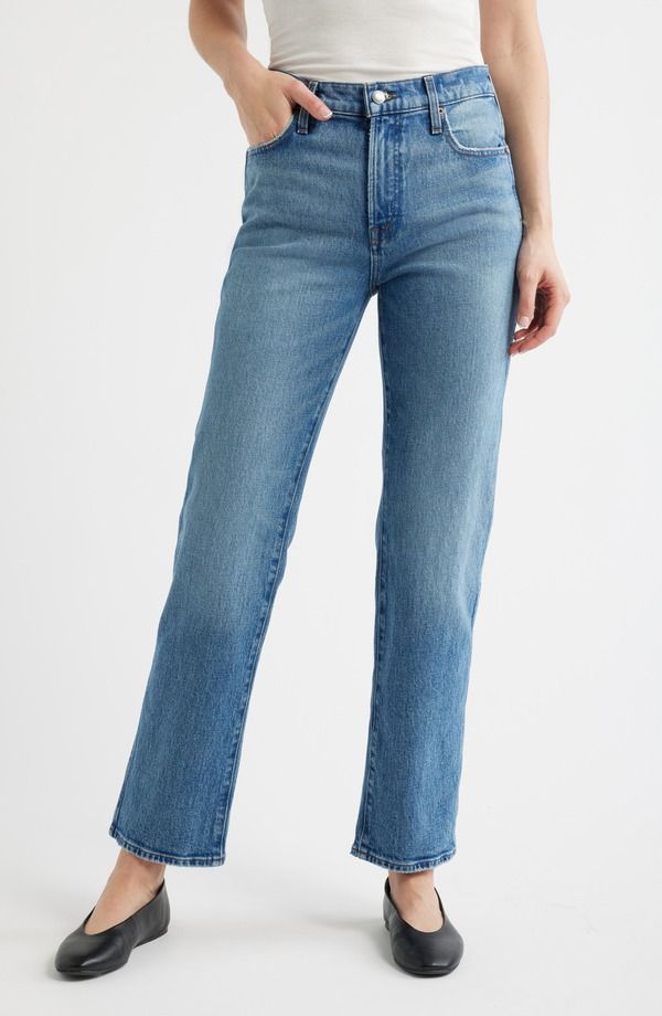 メイドウェル レディース ボトムス デニムパンツ ストレート ジーンズ Madewell The Longline Straight Leg Jeans Pickett Wash