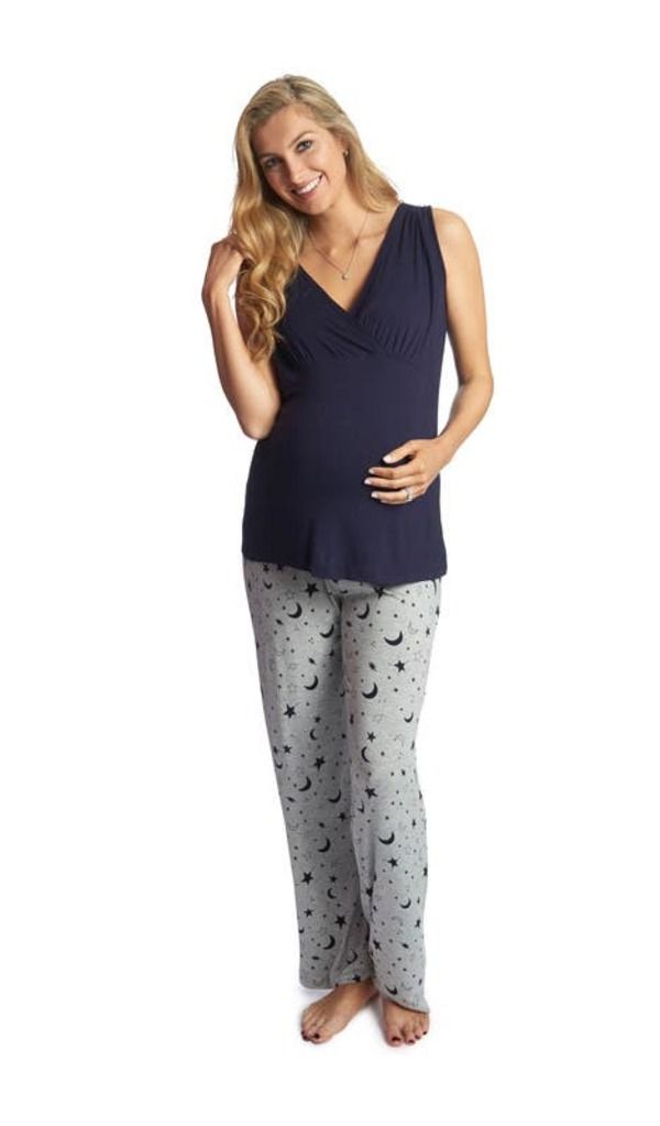 エヴァリーグレー レディース アンダーウェア ナイトウェア マタニティ Everly Grey Analise During After 5Piece MaternityNursing Sleep Set for Mom Baby Twinkle Night エヴァリーグレー レディース アンダーウェア ナイトウェア マタニティ Everly Grey Analise During After 5Piece MaternityNursing Sleep Set for Mom Baby Twinkle Night