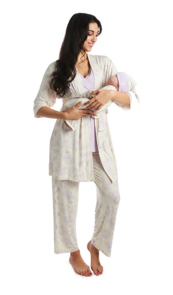 エヴァリーグレー レディース アンダーウェア ナイトウェア マタニティ Everly Grey Analise During After 5Piece MaternityNursing Sleep Set for Mom Baby Bali エヴァリーグレー レディース アンダーウェア ナイトウェア マタニティ Everly Grey Analise During After 5Piece MaternityNursing Sleep Set for Mom Baby Bali