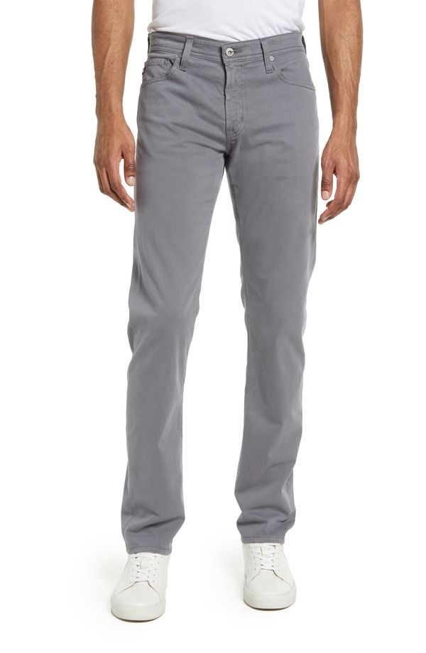 エージー メンズ ボトムス カジュアルパンツ スリムフィット Tシャツ AG Tellislim Fit Sateen Pants Autumn Fog