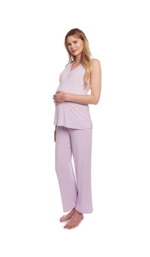 エヴァリーグレー レディース アンダーウェア ナイトウェア マタニティ Everly Grey Analise During After 5Piece MaternityNursing Sleep Set for Mom Baby Lavender ラベンダー エヴァリーグレー レディース アンダーウェア ナイトウェア マタニティ Everly Grey Analise During After 5Piece MaternityNursing Sleep Set for Mom Baby Lavender ラベンダー