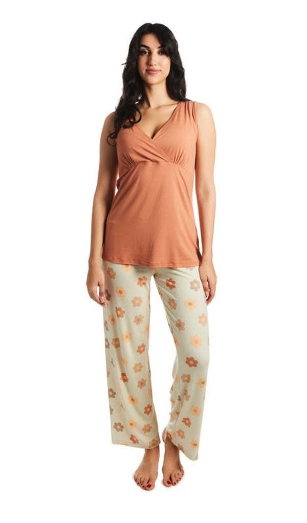 エヴァリーグレー レディース アンダーウェア ナイトウェア マタニティ Everly Grey Analise During After 5Piece MaternityNursing Sleep Set for Mom Baby Daisies エヴァリーグレー レディース アンダーウェア ナイトウェア マタニティ Everly Grey Analise During After 5Piece MaternityNursing Sleep Set for Mom Baby Daisies