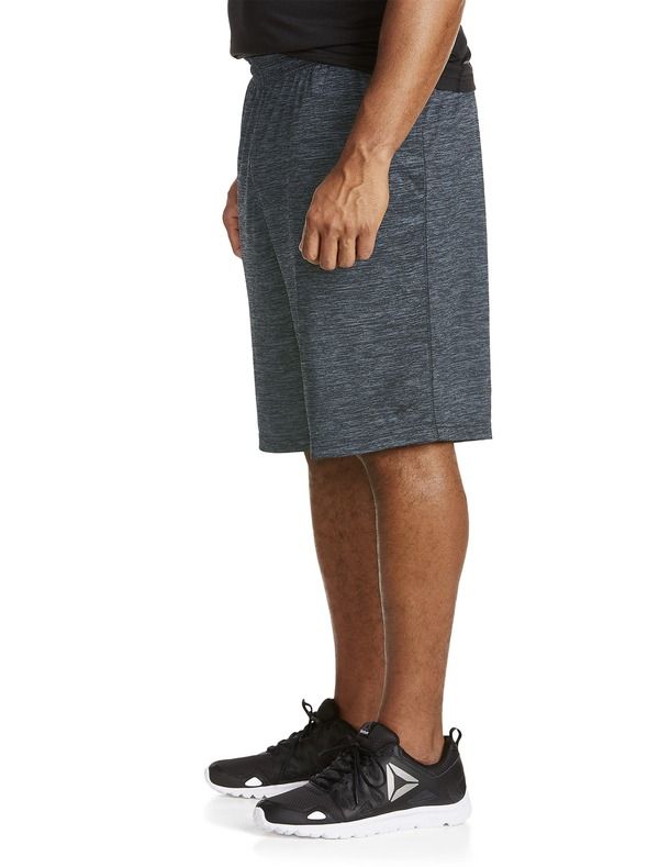 リーボック メンズ ボトムス ハーフパンツ・ショーツ ショートパンツ Reebok Performance Techeather Shorts Black Heather ブラック