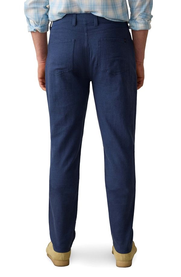 ファレティ メンズ ボトムス カジュアルパンツ リネン Faherty Movement Linen Blend Pants Deep Sea Navy ネイビー ファレティ メンズ ボトムス カジュアルパンツ リネン Faherty Movement Linen Blend Pants Deep Sea Navy ネイビー