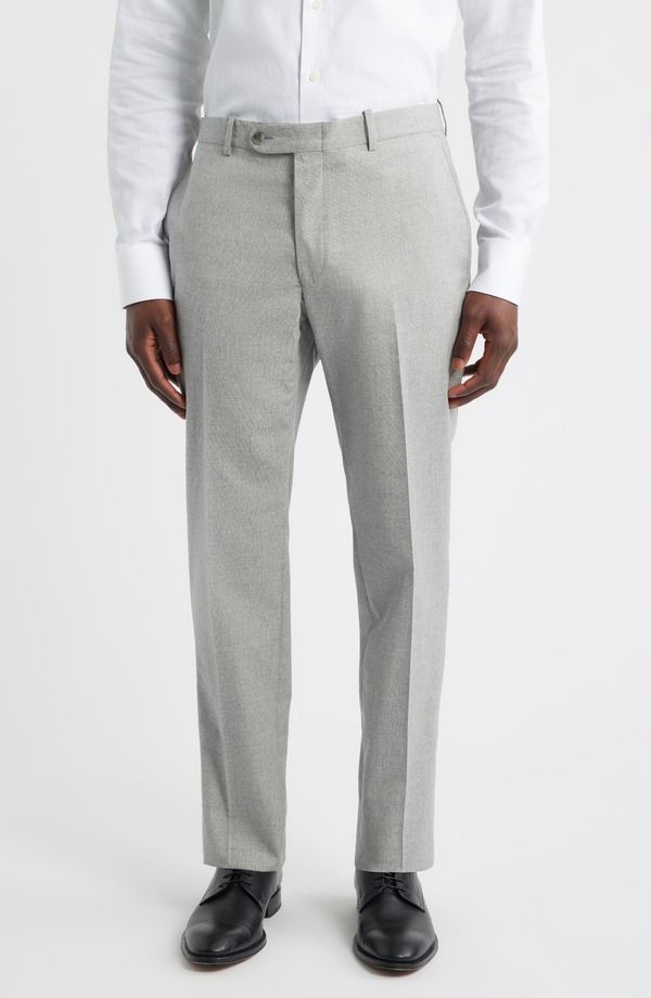 ピーター・ミラー メンズ ボトムス カジュアルパンツ ウール コットン Peter Millar Harker Flat Front Lightan Wool Cotton Mlange Dress Pants Light Grey グレー 51,480円