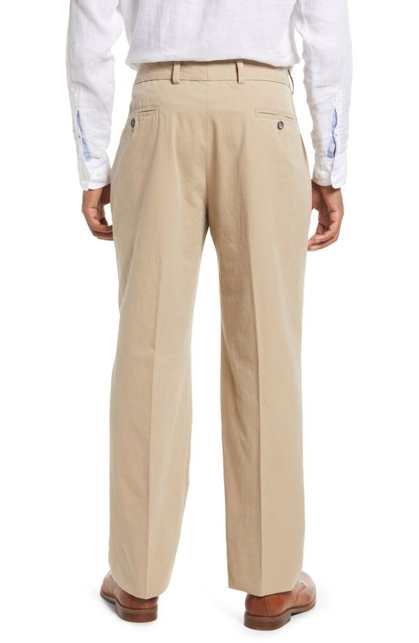 ベール メンズ ボトムス カジュアルパンツ プリーツ Berle Mens Charleston Pleated Chino Pants Khaki カーキ