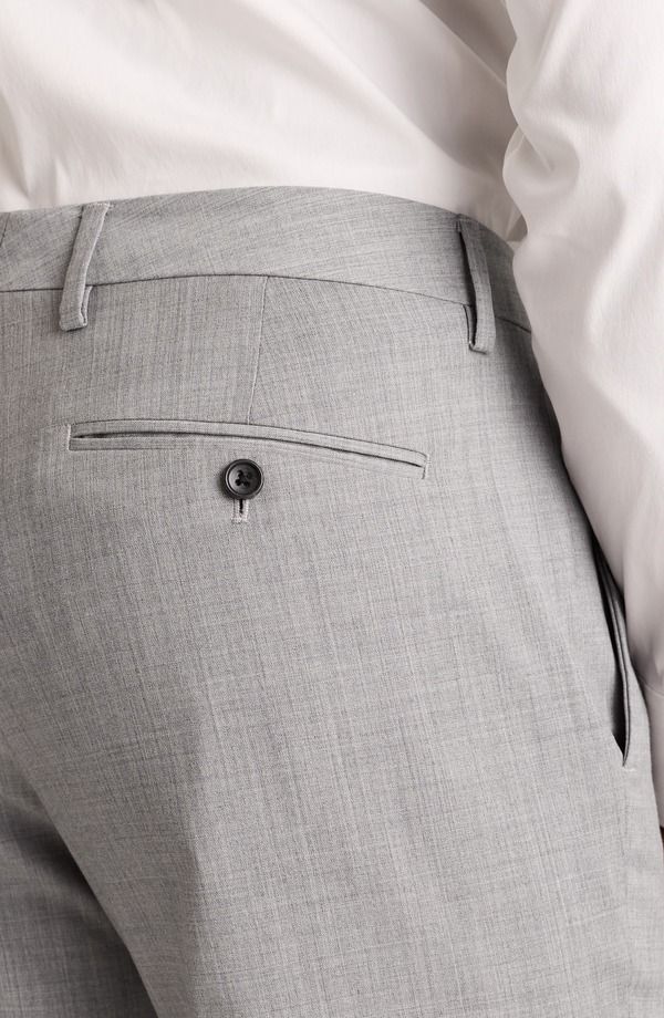 ボノボス メンズ ボトムス カジュアルパンツ ウール Bonobos Jetsetter Stretch Wool Dress Pants Light Grey グレー