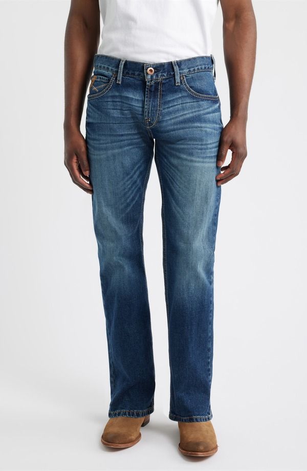 アリアト メンズ ボトムス デニムパンツ ストレート ローライズ ジーンズ Ariat M7 Rocker Low Rise Straight Leg Jeansummit