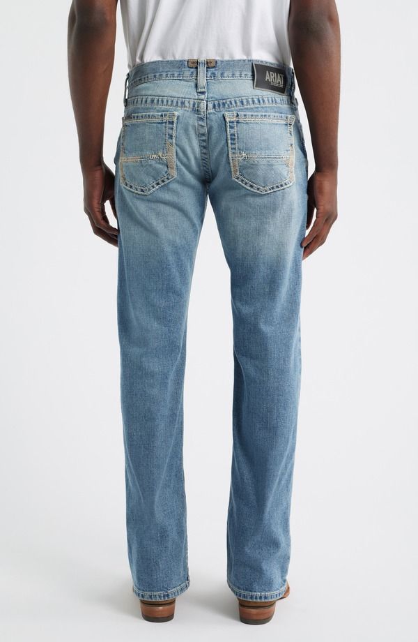 アリアト メンズ ボトムス デニムパンツ ストレート ローライズ ジーンズ Ariat M7 Rocker Low Rise Straight Leg Jeanshasta