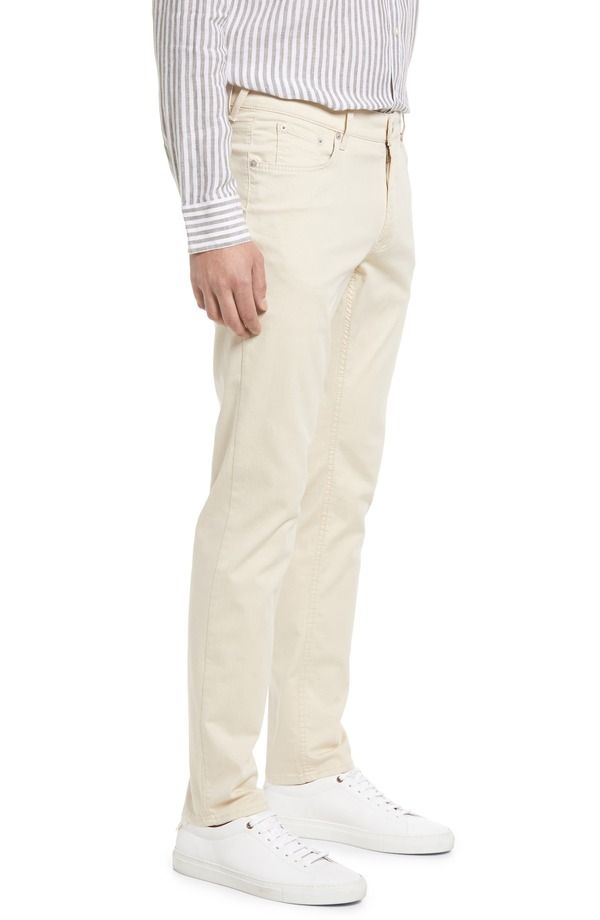 ブラックス メンズ ボトムス カジュアルパンツ スリムフィット Brax Mens Chuck Slim Fit Five Pocket Pants Beige ベージュ