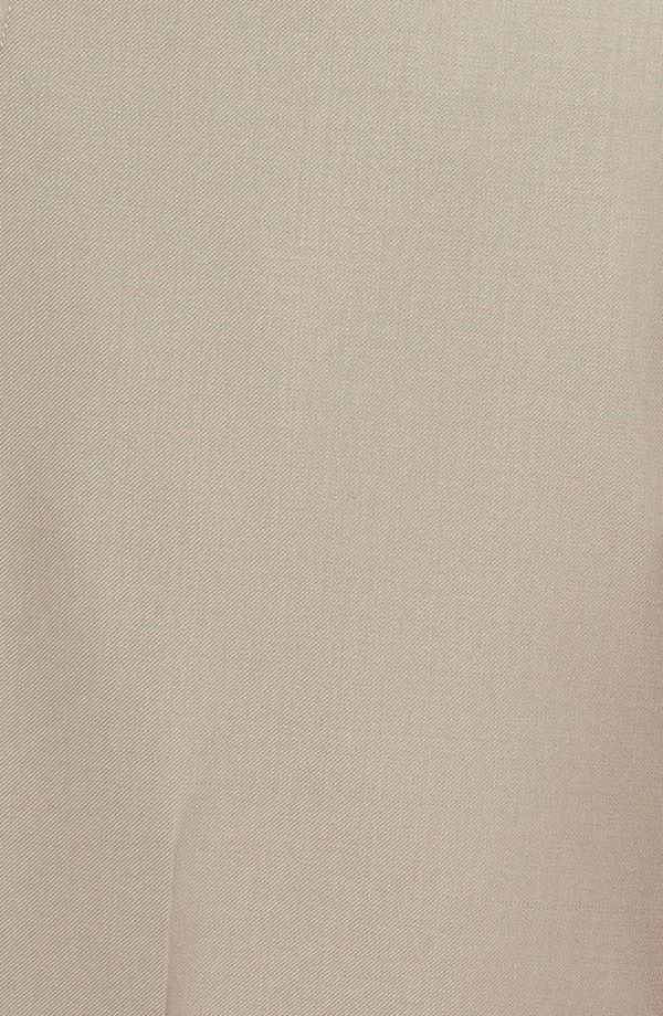ベール メンズ ボトムス カジュアルパンツ ウール Berle Flat Front Solid Super 130s Wool Gabardine Trousers Tan タン