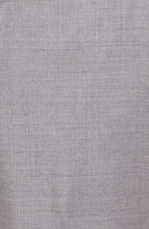 ベール メンズ ボトムス カジュアルパンツ ウール Berle Flat Front Solid Super 130s Wool Gabardine Trousers Light Grey グレー
