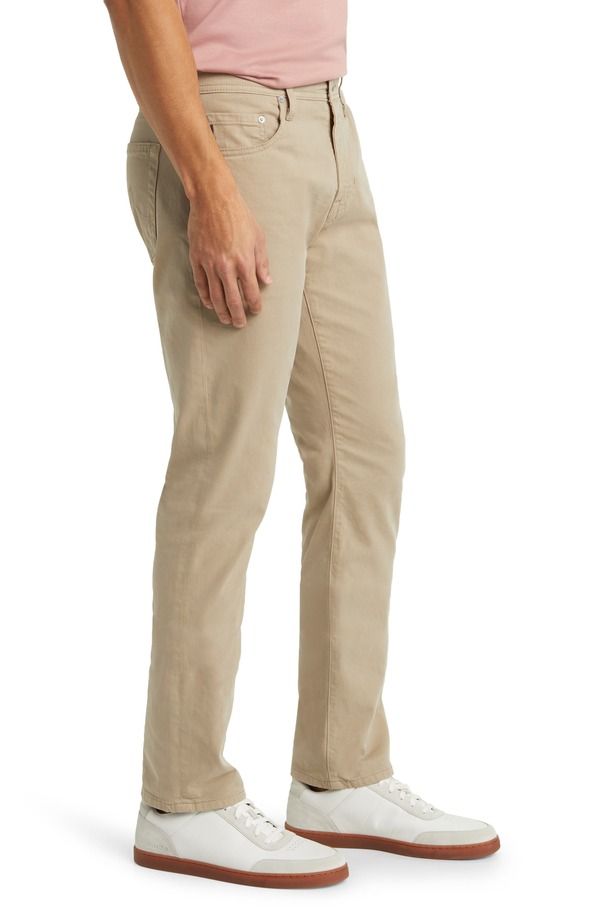 エージー メンズ ボトムス カジュアルパンツ Tシャツ AG Everett Stretch Sateen Slim Straight Pants Dusty Wheat