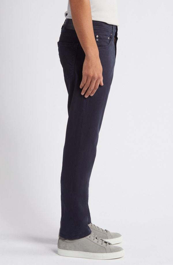 エージー メンズ ボトムス カジュアルパンツ Tシャツ AG Everett Stretch Sateen Slim Straight Pants New Navy ネイビー
