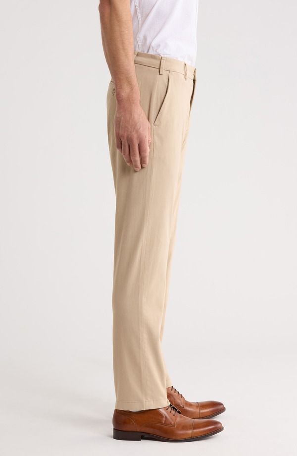 ピーター・ミラー メンズ ボトムス カジュアルパンツ Tシャツ Peter Millar Flat Front Signature Sateen Dress Pants Khaki カーキ