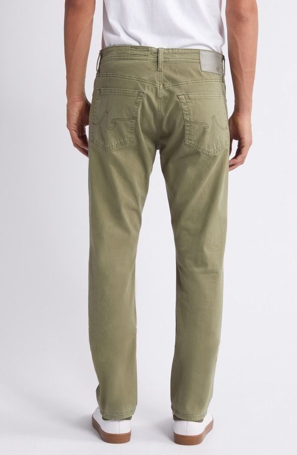 エージー メンズ ボトムス カジュアルパンツ Tシャツ AG Everett Stretch Sateen Slim Straight Pants Green Meadows グリーン エージー メンズ ボトムス カジュアルパンツ Tシャツ AG Everett Stretch Sateen Slim Straight Pants Green Meadows グリーン