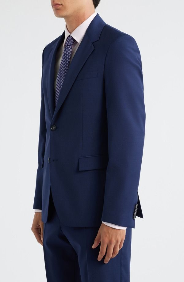 ボス メンズ アウター ジャケット・ブルゾン ウール コート BOSS Houstonavy Wool Sport Coat Open Blue ブルー ボス メンズ アウター ジャケット・ブルゾン ウール コート BOSS Houstonavy Wool Sport Coat Open Blue ブルー