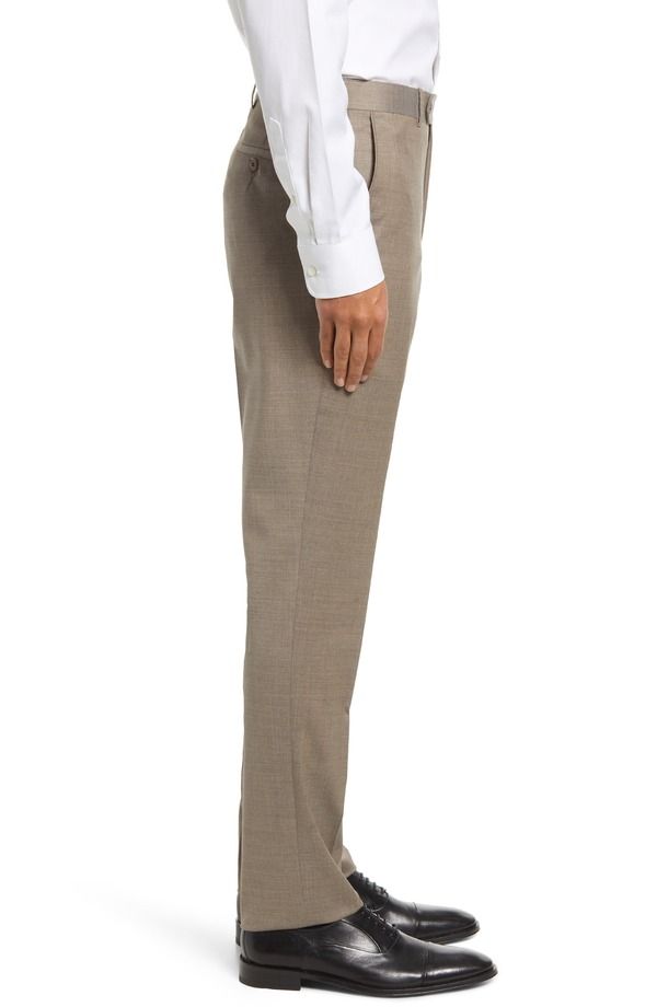 ピーター・ミラー メンズ ボトムス カジュアルパンツ ウール Peter Millar Harker Flat Front Stretch Wool Twill Dress Pants Tan タン