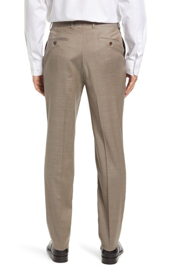ピーター・ミラー メンズ ボトムス カジュアルパンツ ウール Peter Millar Harker Flat Front Stretch Wool Twill Dress Pants Tan タン