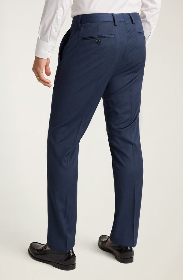 ボノボス メンズ ボトムス カジュアルパンツ スリムフィット ウール Bonobos Jetsetter Slim Fit Stretch Wool Dress Pants Light Navy ネイビー