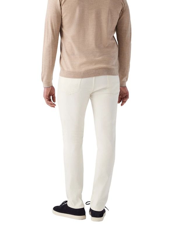 ロバート タルボット メンズ ボトムス カジュアルパンツ Robertalbott Hudson Comfort Stretch 5 Pocket Pant Ecru エクリュ