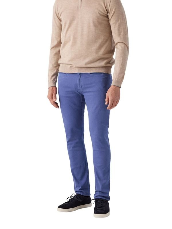 ロバート タルボット メンズ ボトムス カジュアルパンツ Robertalbott Hudson Comfort Stretch 5 Pocket Pant Pacific Blue ブルー