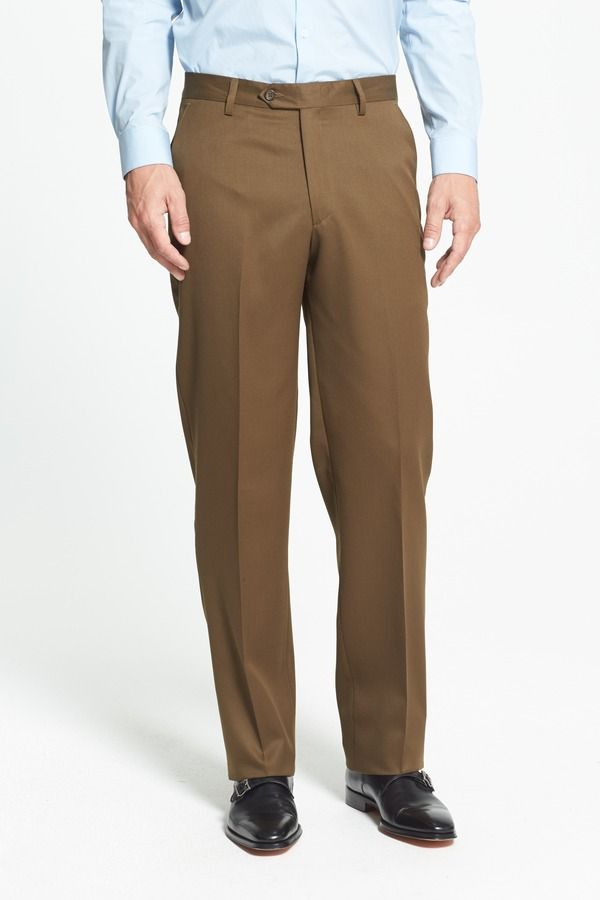 ベール メンズ ボトムス カジュアルパンツ ウール Berle Flat Front Classic Fit Wool Gabardine Dress Pants Tobacco ベール メンズ ボトムス カジュアルパンツ ウール Berle Flat Front Classic Fit Wool Gabardine Dress Pants Tobacco