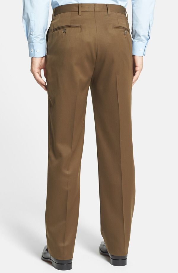 ベール メンズ ボトムス カジュアルパンツ ウール Berle Flat Front Classic Fit Wool Gabardine Dress Pants Tobacco ベール メンズ ボトムス カジュアルパンツ ウール Berle Flat Front Classic Fit Wool Gabardine Dress Pants Tobacco