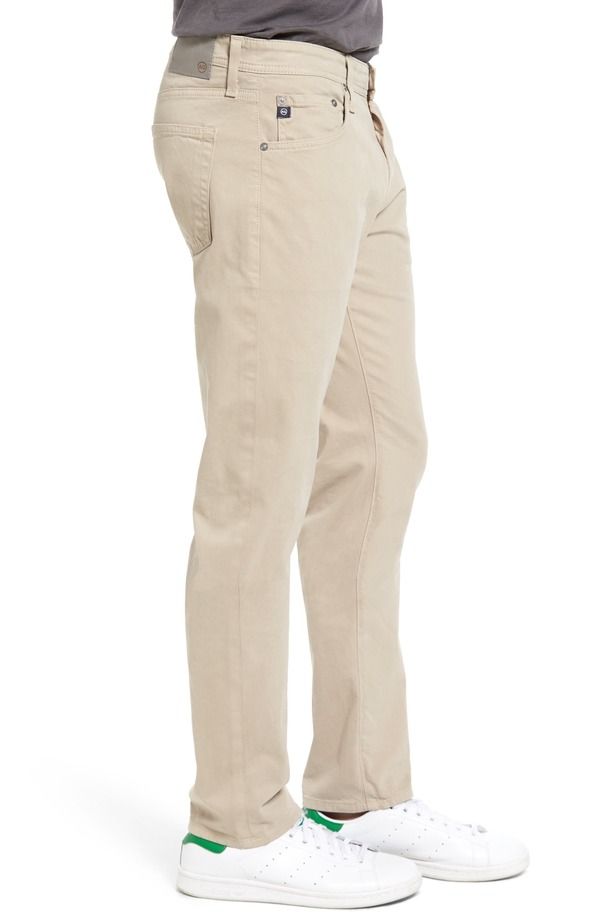 エージー メンズ ボトムス カジュアルパンツ Tシャツ スエード AG Tellisueded Stretch Sateen Slim Leg Pants Desert Stone ストーン