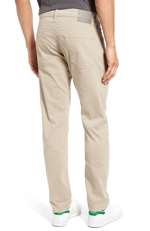 エージー メンズ ボトムス カジュアルパンツ Tシャツ スエード AG Tellisueded Stretch Sateen Slim Leg Pants Desert Stone ストーン