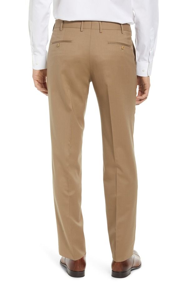 ザネッラ メンズ ボトムス カジュアルパンツ ウール Zanella Parker Stretch Wool Trousers Tan タン