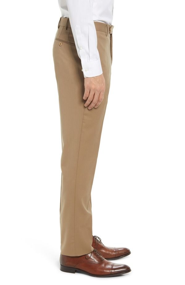 ザネッラ メンズ ボトムス カジュアルパンツ ウール Zanella Parker Stretch Wool Trousers Tan タン