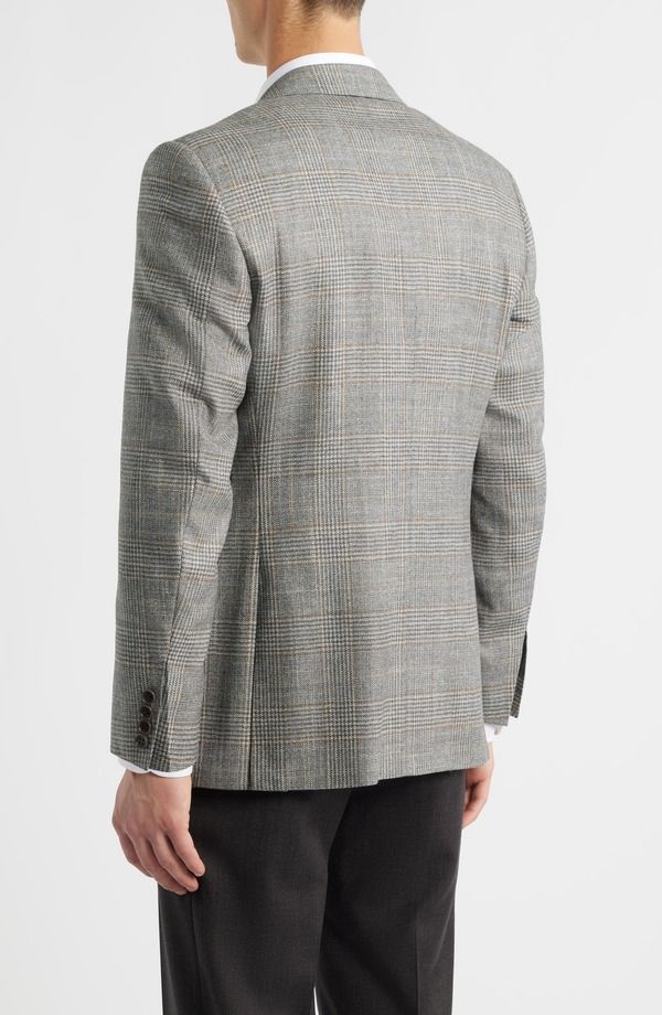 カナーリ メンズ アウター ジャケット・ブルゾン レギュラーフィット ウール シルク コート Canali Siena Regular Fit Grey Glen Check Wool Silk Blend Sport Coat Grey グレー カナーリ メンズ アウター ジャケット・ブルゾン レギュラーフィット ウール シルク コート Canali Siena Regular Fit Grey Glen Check Wool Silk Blend Sport Coat Grey グレー