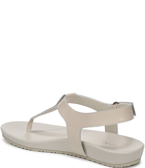バイオニック レディース シューズ サンダル レザー Vionic Palisades Patent Leather Tstrap Sandals Cream クリーム