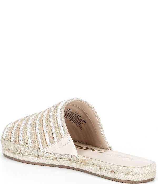 カール ラガーフェルド レディース シューズ スリッポン・ローファー KARLAGERFELD PARIS Malaysia Woven Espadrille Mules Natural