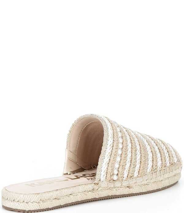 カール ラガーフェルド レディース シューズ スリッポン・ローファー KARLAGERFELD PARIS Malaysia Woven Espadrille Mules Natural