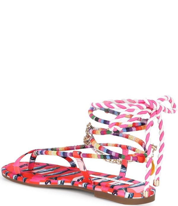 ジャンビニ レディース シューズ サンダル アンクル Gianni Bini Cayman Charm Rainbow Ankle Wrap Flat Sandals Multi マルチカラー