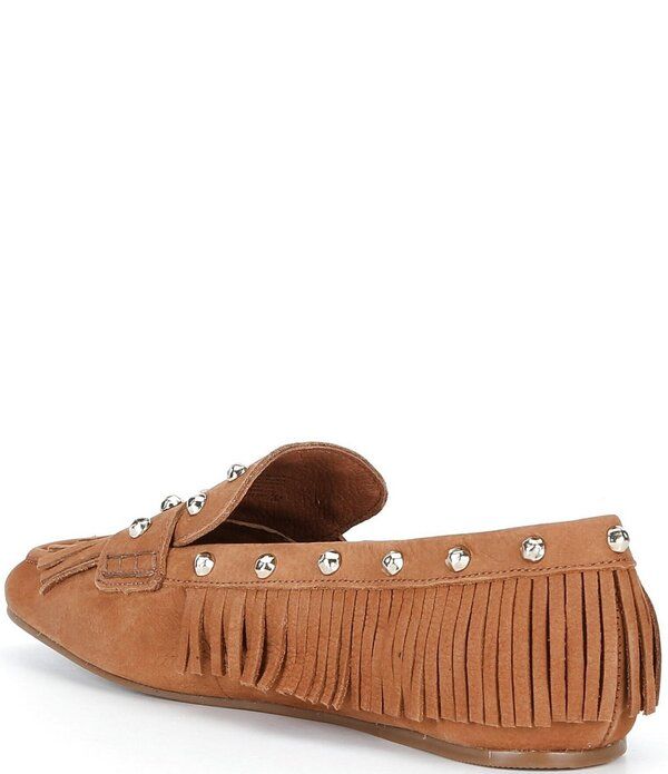 アントニオ メラーニ レディース シューズ スリッポン・ローファー レザー フリンジ Antonio Melani Sylvan Leather Studded Fringe Moccasin Flats Ibiza Nude アントニオ メラーニ レディース シューズ スリッポン・ローファー レザー フリンジ Antonio Melani Sylvan Leather Studded Fringe Moccasin Flats Ibiza Nude