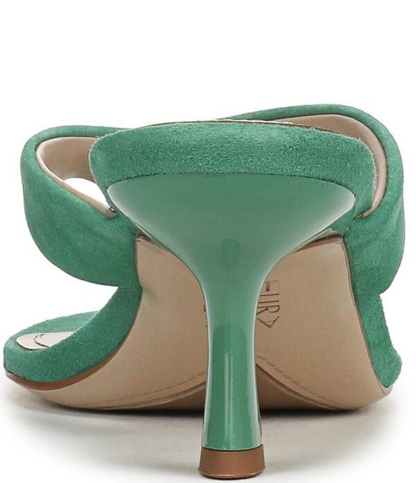 ナチュライザー レディース シューズ サンダル スエード Naturalizer 27 EDITressa Suede Thong Stiletto Dressandals Emeraldusk エメラルド