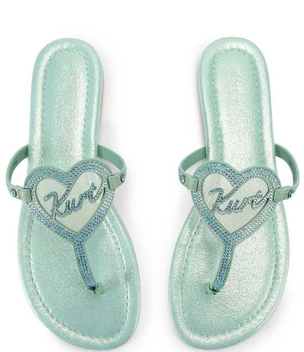 カートジェイガーロンドン レディース シューズ サンダル トール ロゴ Kurt Geiger London Kurt Heart Embellished Metallic Logo TBar Sandals Mint Green グリーン カートジェイガーロンドン レディース シューズ サンダル トール ロゴ Kurt Geiger London Kurt Heart Embellished Metallic Logo TBar Sandals Mint Green グリーン