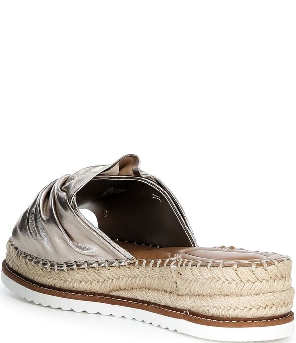 アレックスマリー レディース シューズ サンダル プラットフォーム レザー Alex Marie Cici Two Leather Knot Detail Platform Sandals Champagne シャンパン