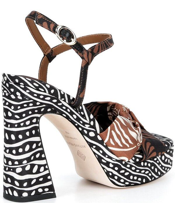 アントニオ メラーニ レディース シューズ サンダル プラットフォーム プリント Antonio Melani Renatabstract Print Platform Knot Dressandals Acacia TanBlack ブラック アントニオ メラーニ レディース シューズ サンダル プラットフォーム プリント Antonio Melani Renatabstract Print Platform Knot Dressandals Acacia TanBlack ブラック