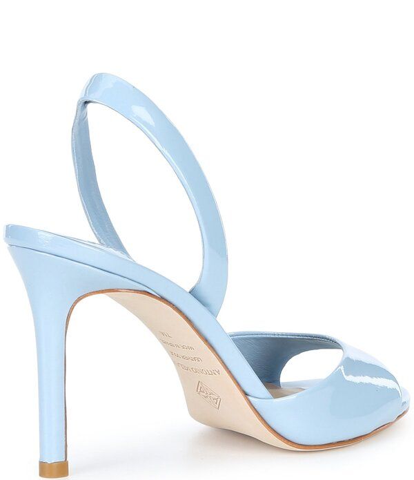 アントニオ メラーニ レディース シューズ サンダル レザー Antonio Melani Lyssa Glossy Leather Slingback Dressandals Cornflower Blue ブルー