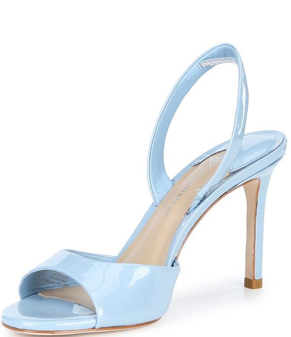 アントニオ メラーニ レディース シューズ サンダル レザー Antonio Melani Lyssa Glossy Leather Slingback Dressandals Cornflower Blue ブルー アントニオ メラーニ レディース シューズ サンダル レザー Antonio Melani Lyssa Glossy Leather Slingback Dressandals Cornflower Blue ブルー