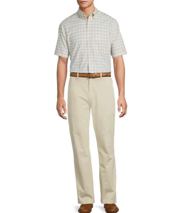 ラウンドトゥリーアンドヨーク メンズ ボトムス カジュアルパンツ Roundtree Yorke Classic Fit Solid Textured Chino Pants Cream クリーム