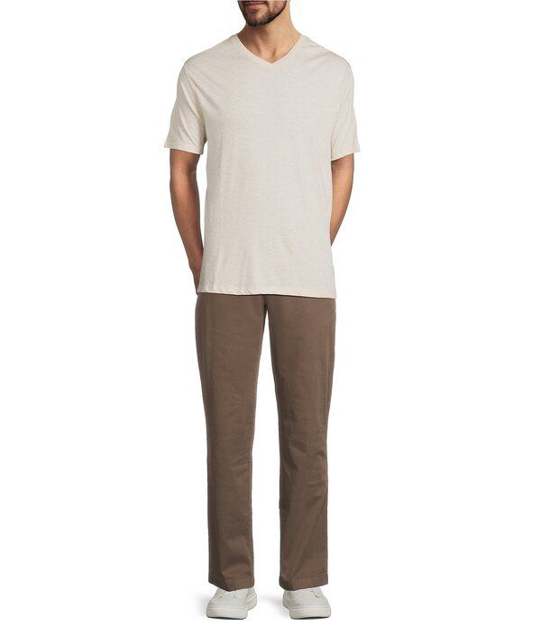 ラウンドトゥリーアンドヨーク メンズ ボトムス カジュアルパンツ Roundtree Yorke Classic Fit Solid Textured Chino Pants Brownstone