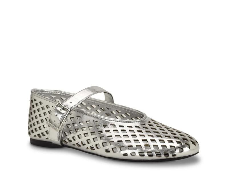 カルバンクライン レディース シューズ パンプス Calvin KleinLauria Mary Jane Flat Silver シルバー