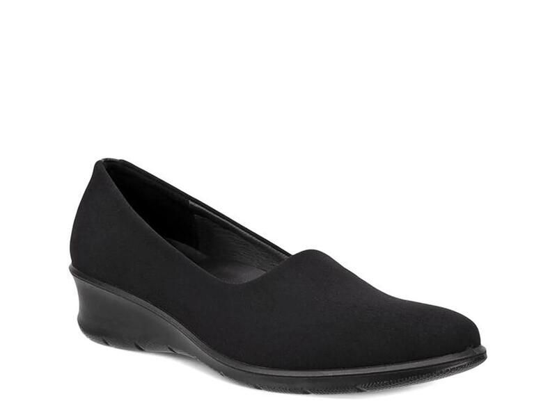 エコー レディース シューズ スリッポン・ローファー ECCOFelicia Wedge SlipOn Black ブラック